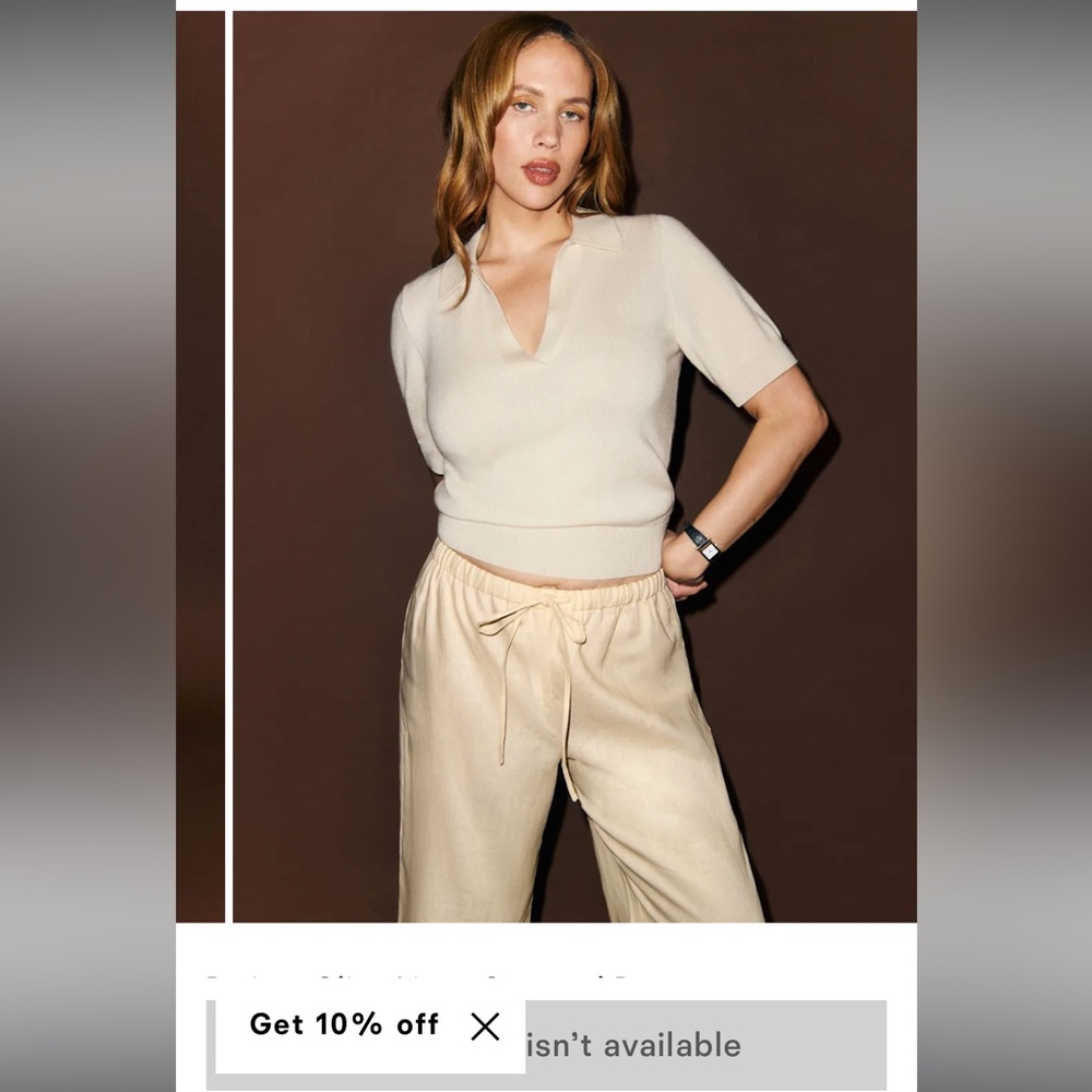 Reformation olina linen pant